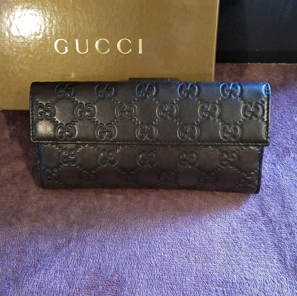 Gucci margaux calfskin guccisima wallet - Picture 2 of 14